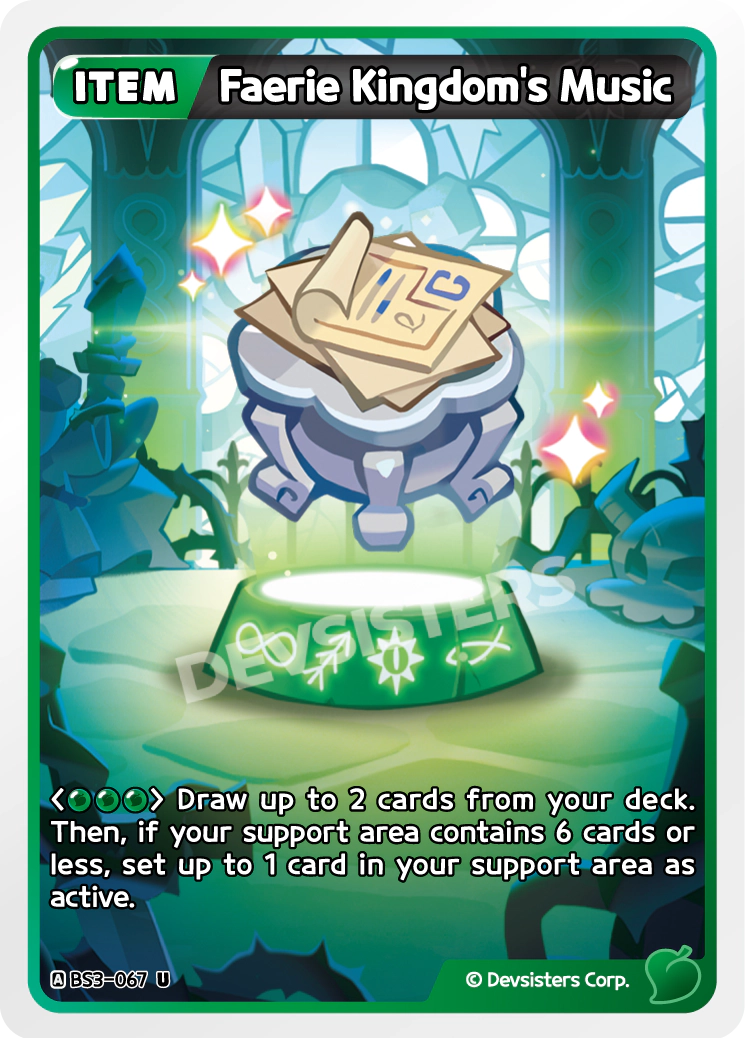 Image for Faerie Kingdom's Music (BS3-067) (BS3) - CookieRun: Braverse TCG