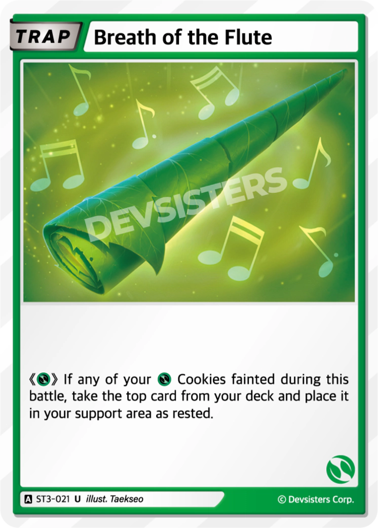 Image for Breath of the Flute (ST3-021) (ST3) - CookieRun: Braverse TCG