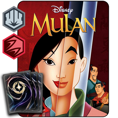 Mazo de Inicio Temático de Lorcana: Mulán (Acero/Rubí)