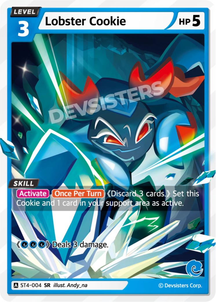 Image for Lobster Cookie (ST4-004) (ST4) - CookieRun: Braverse TCG