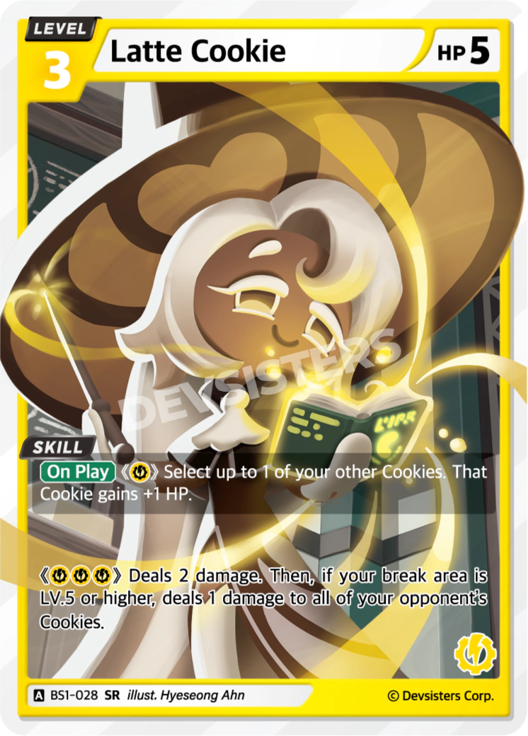 Image for Latte Cookie (BS1-028) (BS1) - CookieRun: Braverse TCG