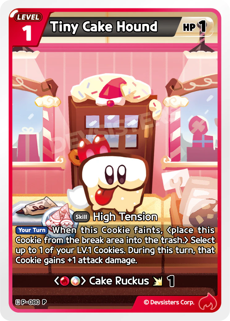 Image for Tiny Cake Hound (P-080) (P) - CookieRun: Braverse TCG