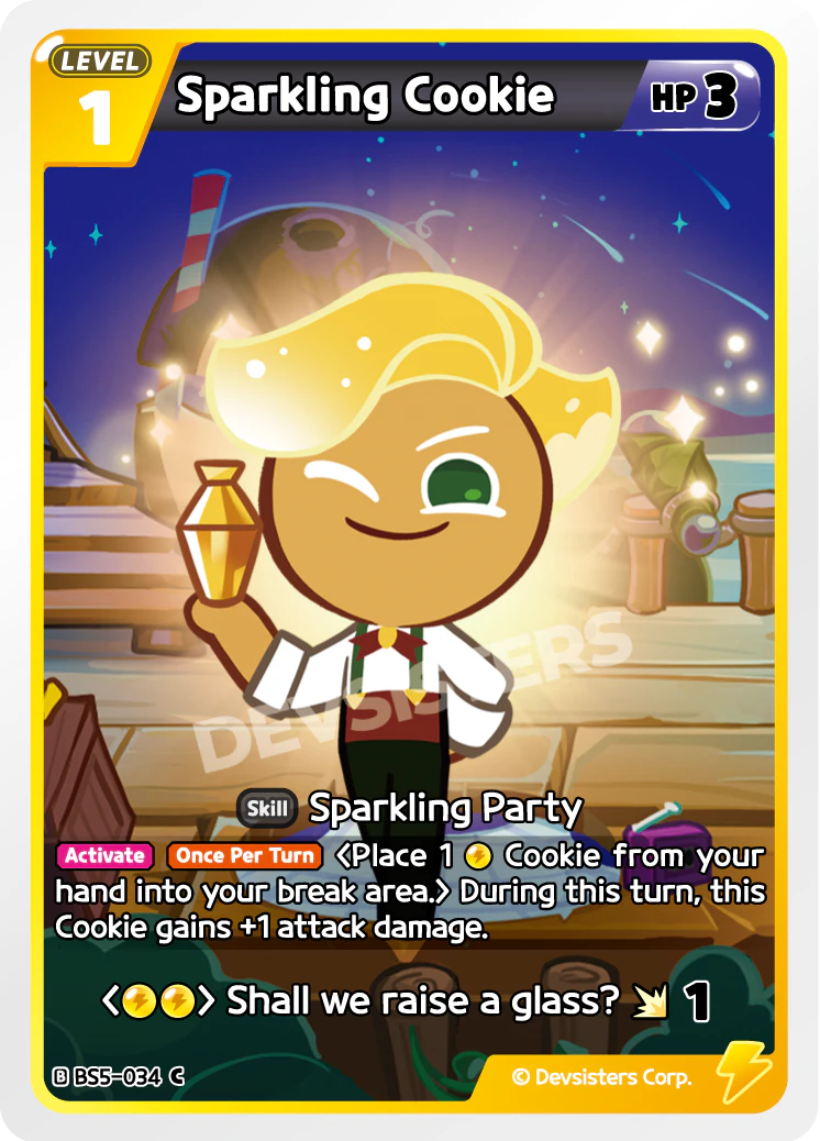 Image for Sparkling Cookie (BS5-034) (BS5) - CookieRun: Braverse TCG