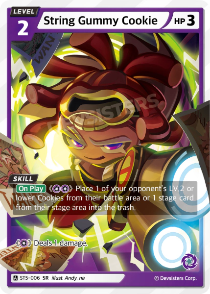 Image for String Gummy Cookie (ST5-006) (ST5) - CookieRun: Braverse TCG