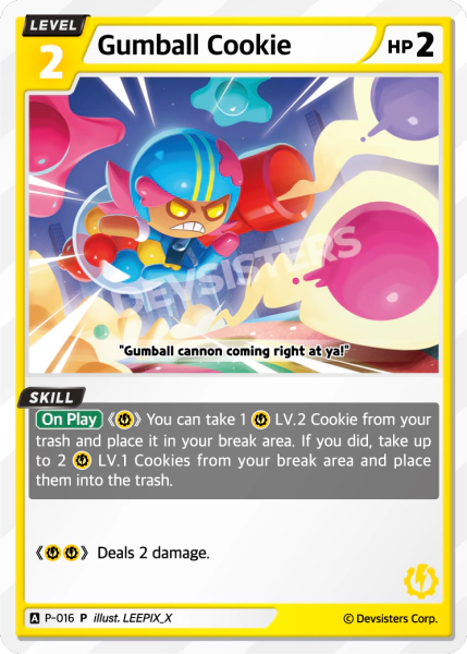 Gumball Cookie P-016