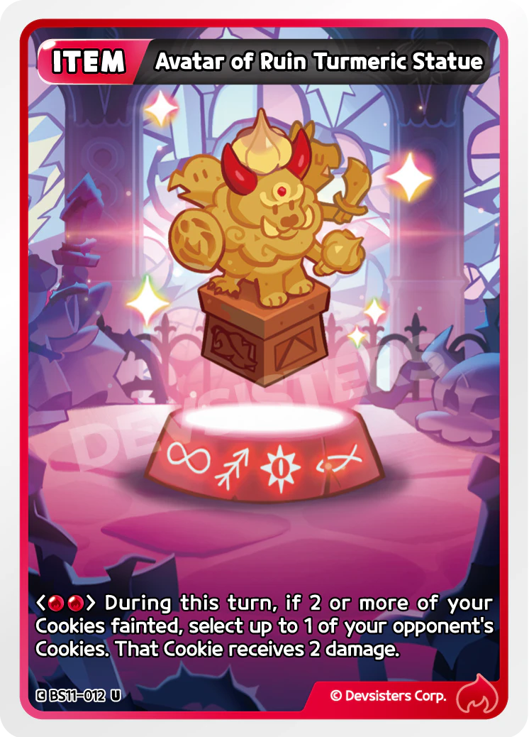 Image for Avatar of Ruin Turmeric Statue (BS11-012) (BS11) - CookieRun: Braverse TCG
