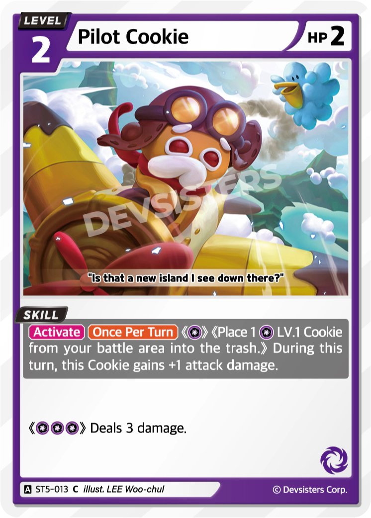 Image for Pilot Cookie (ST5-013) (ST5) - CookieRun: Braverse TCG