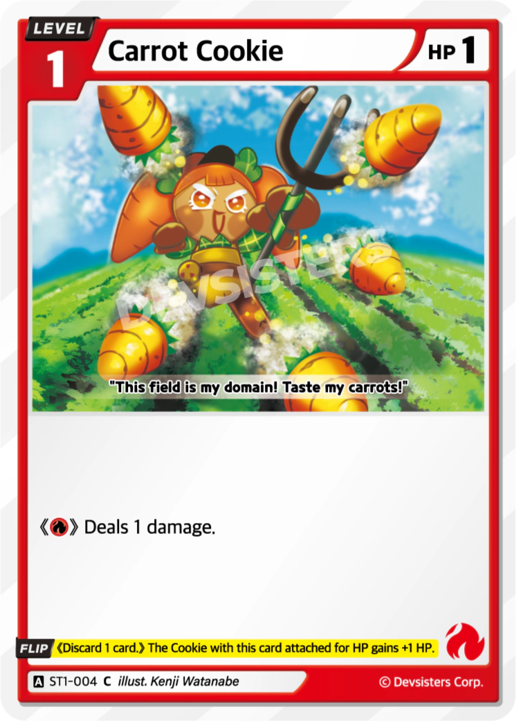 Image for Carrot Cookie (ST1-004) (ST1) - CookieRun: Braverse TCG