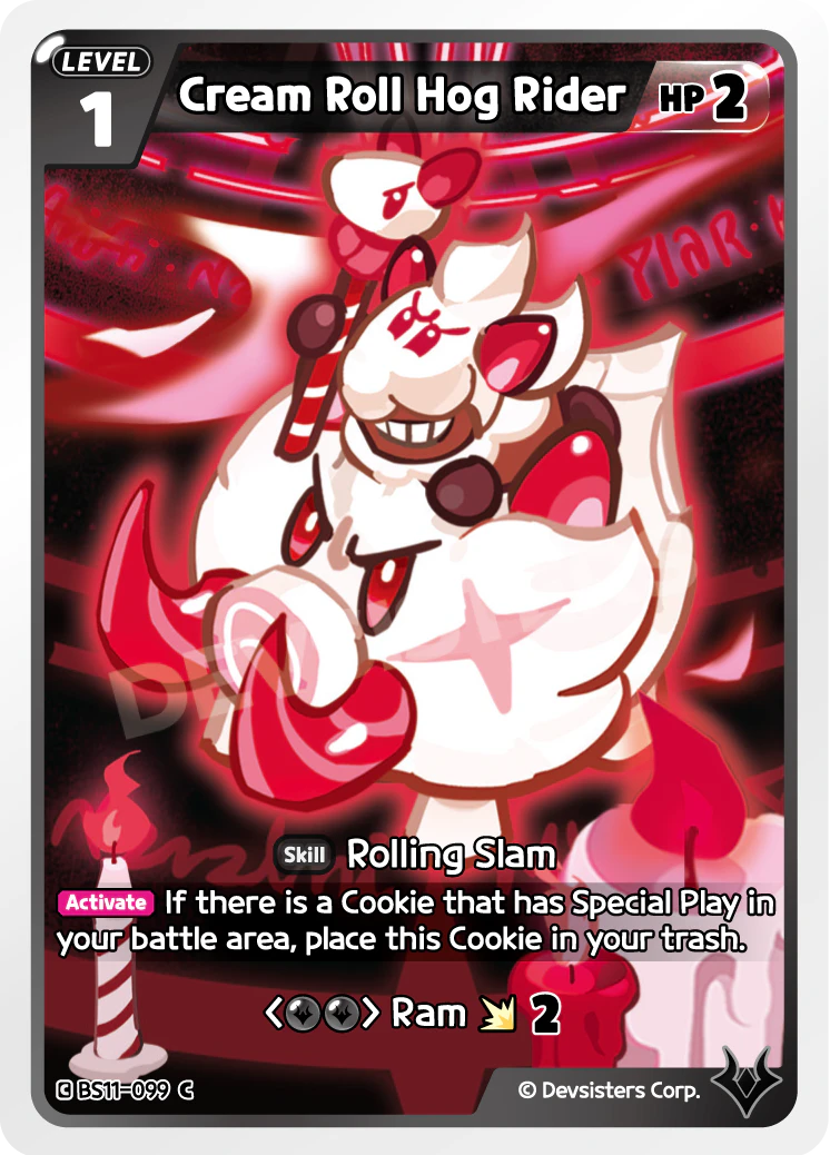 Image for Cream Roll Hog Rider (BS11-099) (BS11) - CookieRun: Braverse TCG