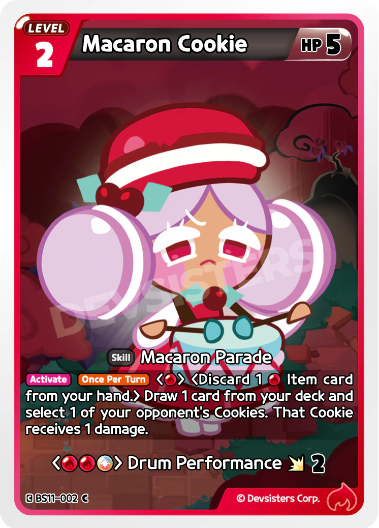 Image for Macaron Cookie (BS11-002) (BS11) - CookieRun: Braverse TCG