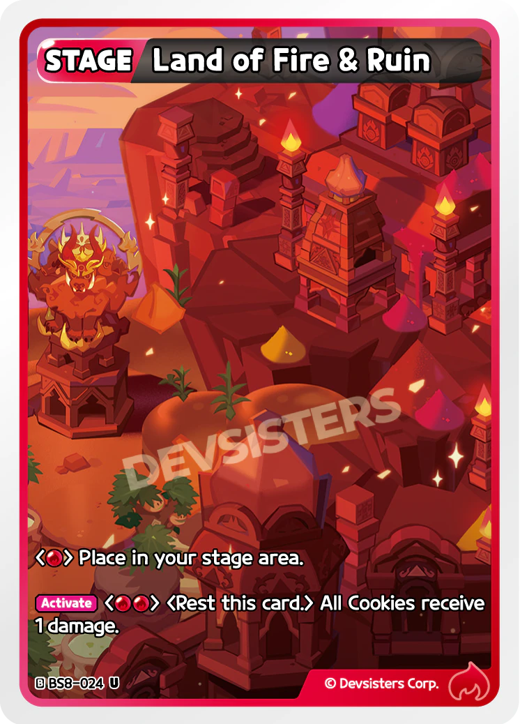 Image for Land of Fire & Ruin (BS8-024) (BS8) - CookieRun: Braverse TCG