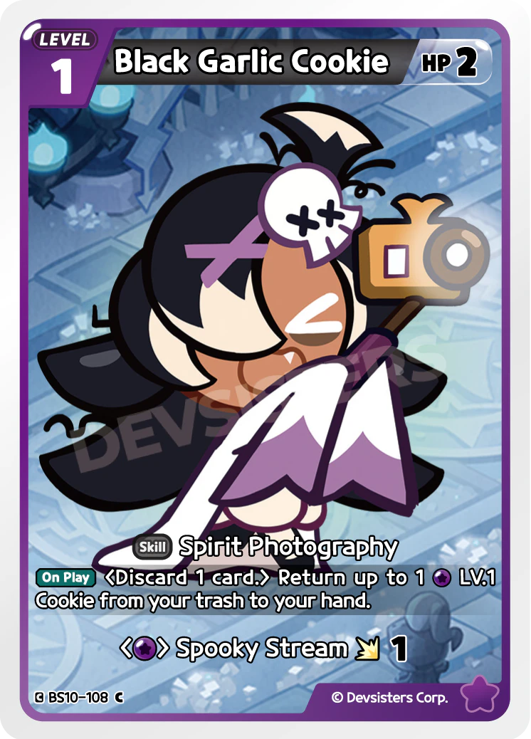 Image for Black Garlic Cookie (BS10-108) (BS10) - CookieRun: Braverse TCG