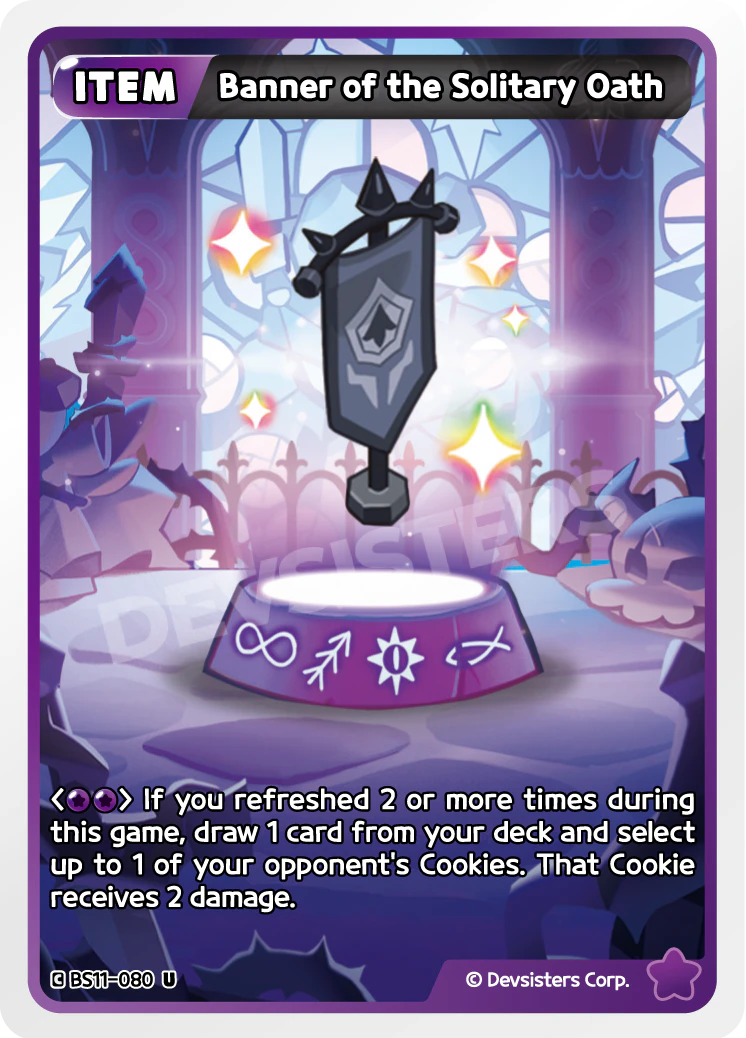 Image for Banner of the Solitary Oath (BS11-080) (BS11) - CookieRun: Braverse TCG