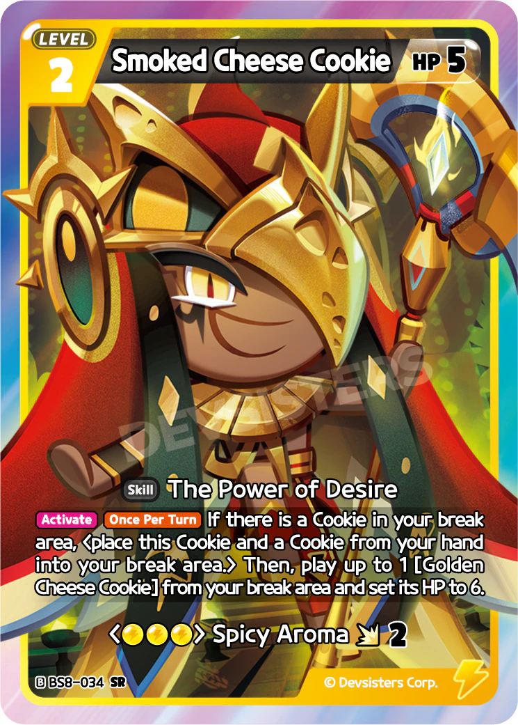 Image for Smoked Cheese Cookie (BS8-034) (BS8) - CookieRun: Braverse TCG
