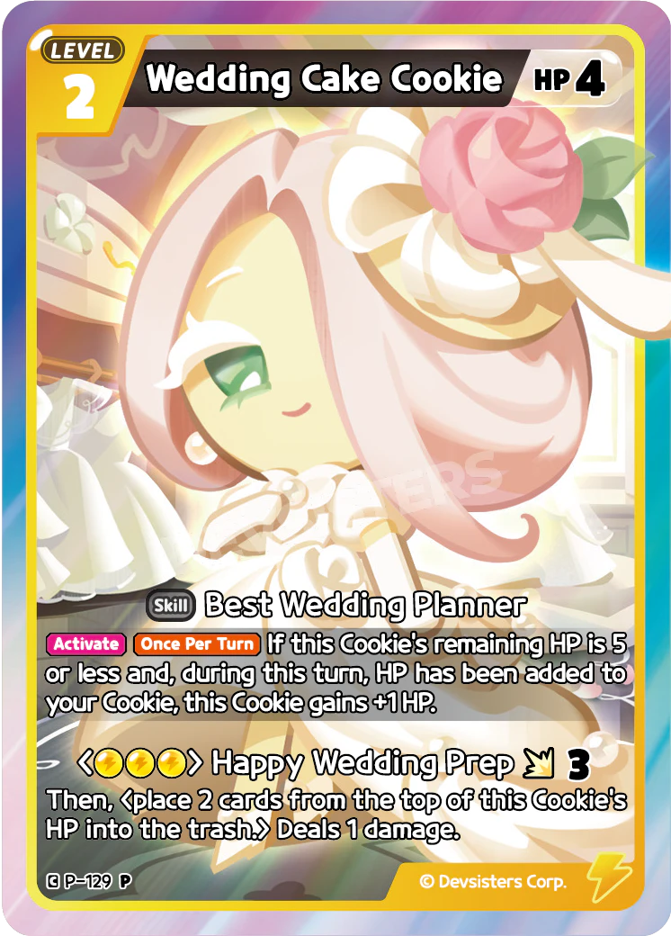 Image for Wedding Cake Cookie (P-129) (P) - CookieRun: Braverse TCG