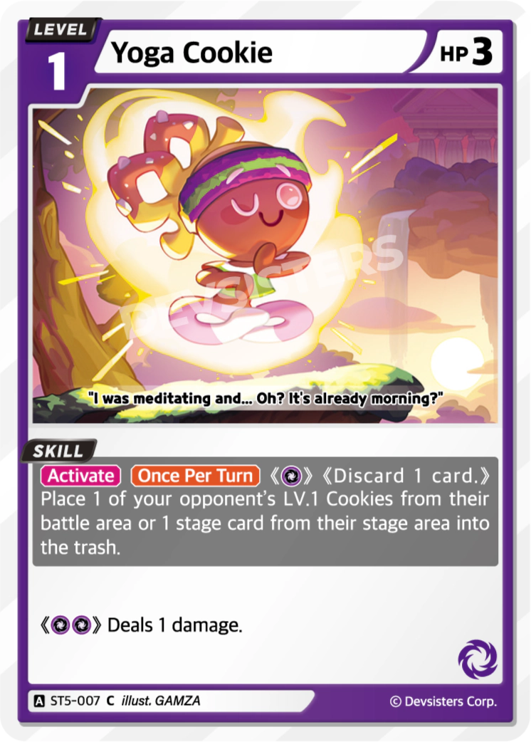 Image for Yoga Cookie (ST5-007) (ST5) - CookieRun: Braverse TCG