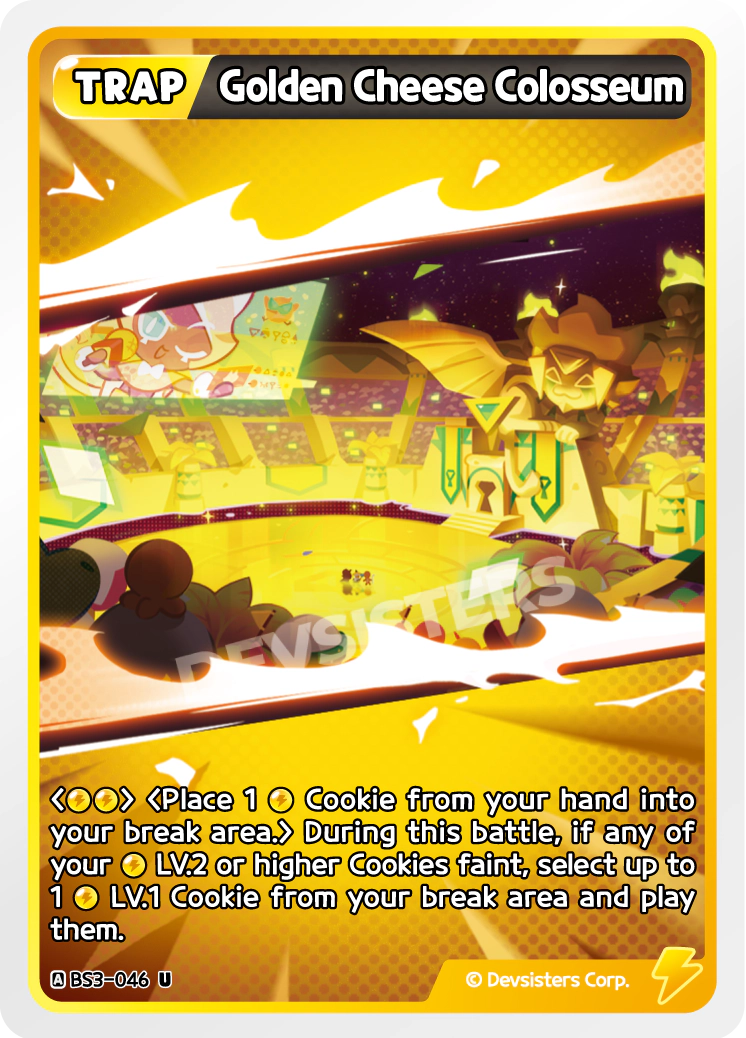 Image for Golden Cheese Colosseum (BS3-046) (BS3) - CookieRun: Braverse TCG