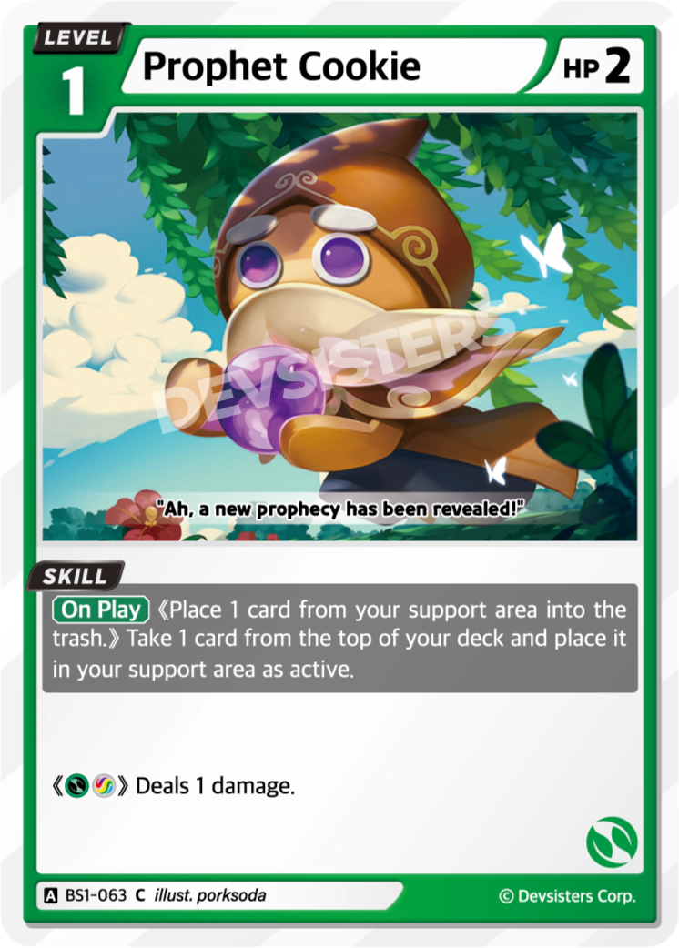 Image for Prophet Cookie (BS1-063) (BS1) - CookieRun: Braverse TCG