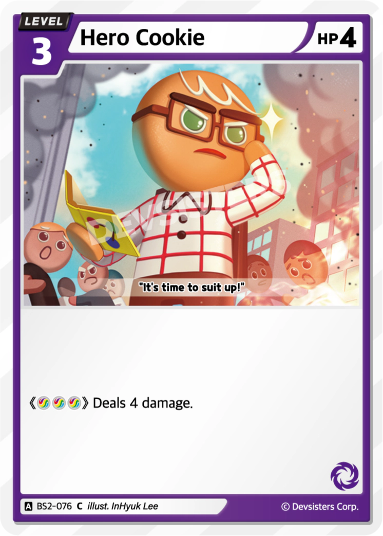 Image for Hero Cookie (BS2-076) (BS2) - CookieRun: Braverse TCG