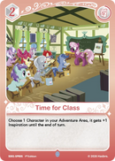 Time for Class SD01-SPR05
