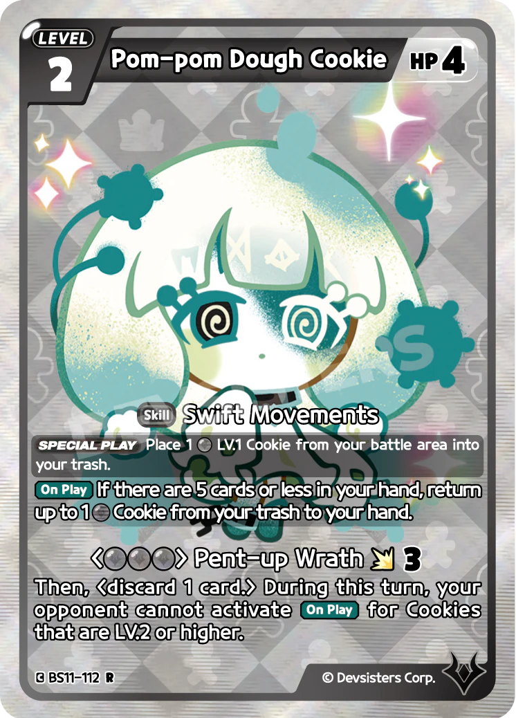 Image for Pom-pom Dough Cookie (BS11-112) (BS11) - CookieRun: Braverse TCG