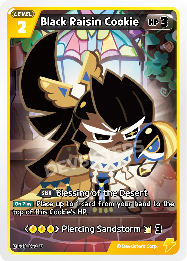 Image for Black Raisin Cookie (BS3-030) (BS3) - CookieRun: Braverse TCG
