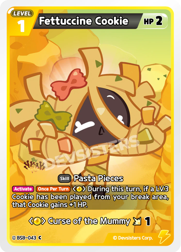 Image for Fettuccine Cookie (BS8-043) (BS8) - CookieRun: Braverse TCG