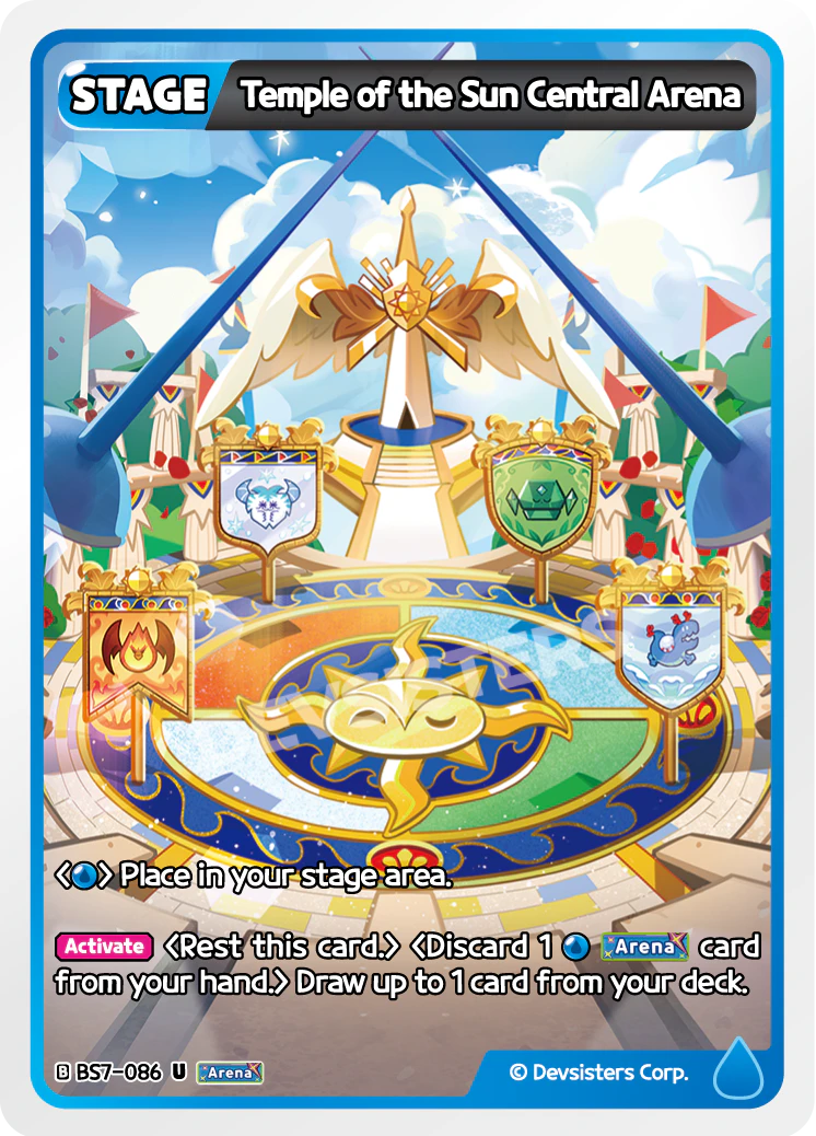 Image for Temple of the Sun Central Arena (BS7-086) (BS7) - CookieRun: Braverse TCG