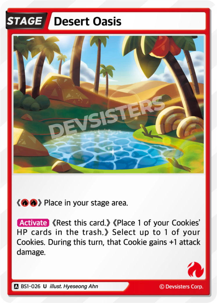 Image for Desert Oasis (BS1-026) (BS1) - CookieRun: Braverse TCG