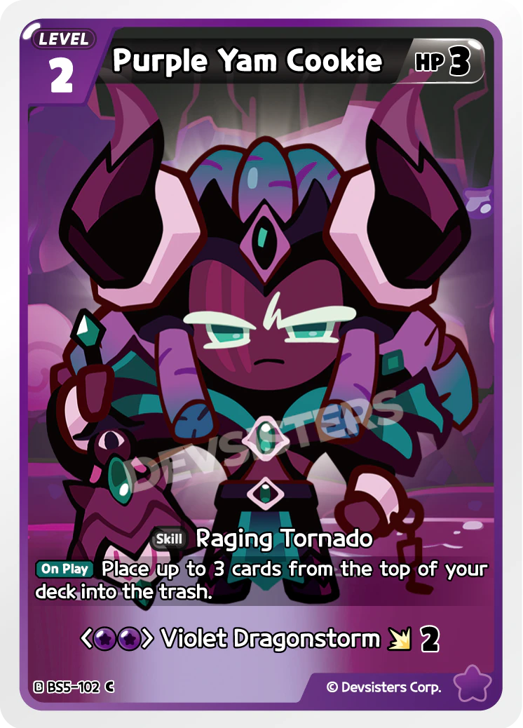 Image for Purple Yam Cookie (BS5-102) (BS5) - CookieRun: Braverse TCG