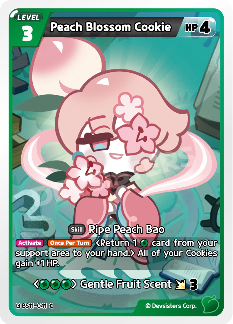 Image for Peach Blossom Cookie (BS11-041) (BS11) - CookieRun: Braverse TCG