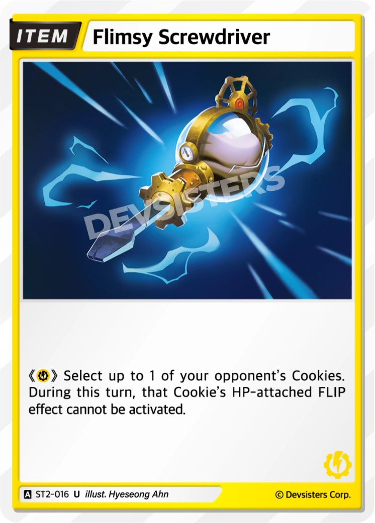 Image for Flimsy Screwdriver (ST2-016) (ST2) - CookieRun: Braverse TCG