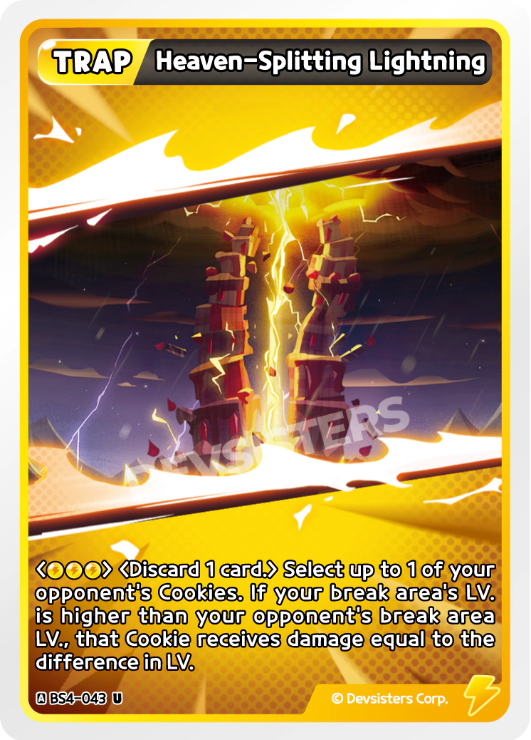 Image for Heaven-Splitting Lightning (BS4-043) (BS4) - CookieRun: Braverse TCG