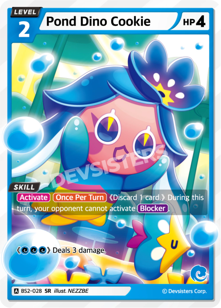 Image for Pond Dino Cookie (BS2-028) (BS2) - CookieRun: Braverse TCG
