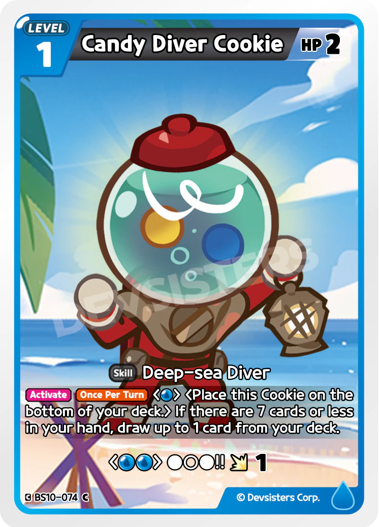 Image for Candy Diver Cookie (BS10-074) (BS10) - CookieRun: Braverse TCG