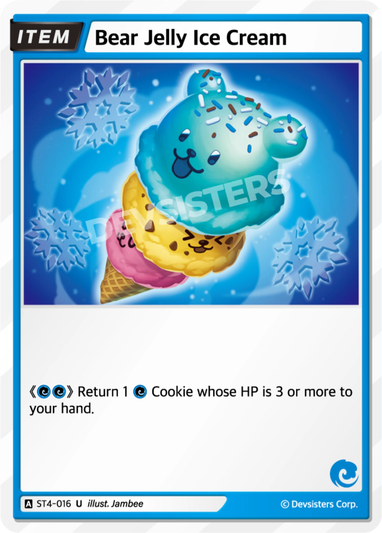Image for Bear Jelly Ice Cream (ST4-016) (ST4) - CookieRun: Braverse TCG