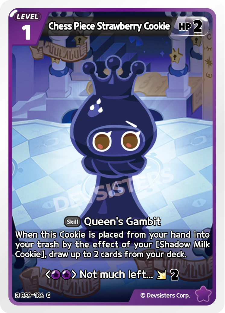 Image for Chess Piece Strawberry Cookie (BS9-106) (BS9) - CookieRun: Braverse TCG