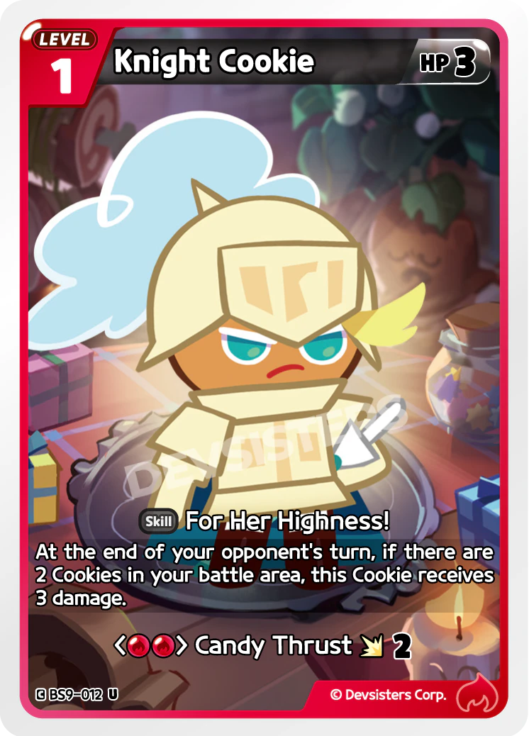 Image for Knight Cookie (BS9-012) (BS9) - CookieRun: Braverse TCG