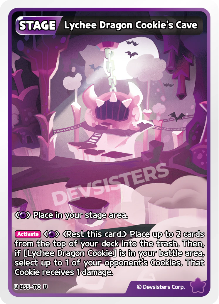 Image for Lychee Dragon Cookie's Cave (BS5-110) (BS5) - CookieRun: Braverse TCG