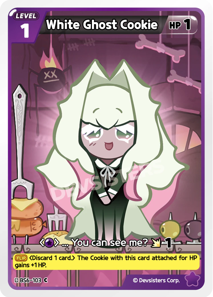 Image for White Ghost Cookie (BS6-103) (BS6) - CookieRun: Braverse TCG