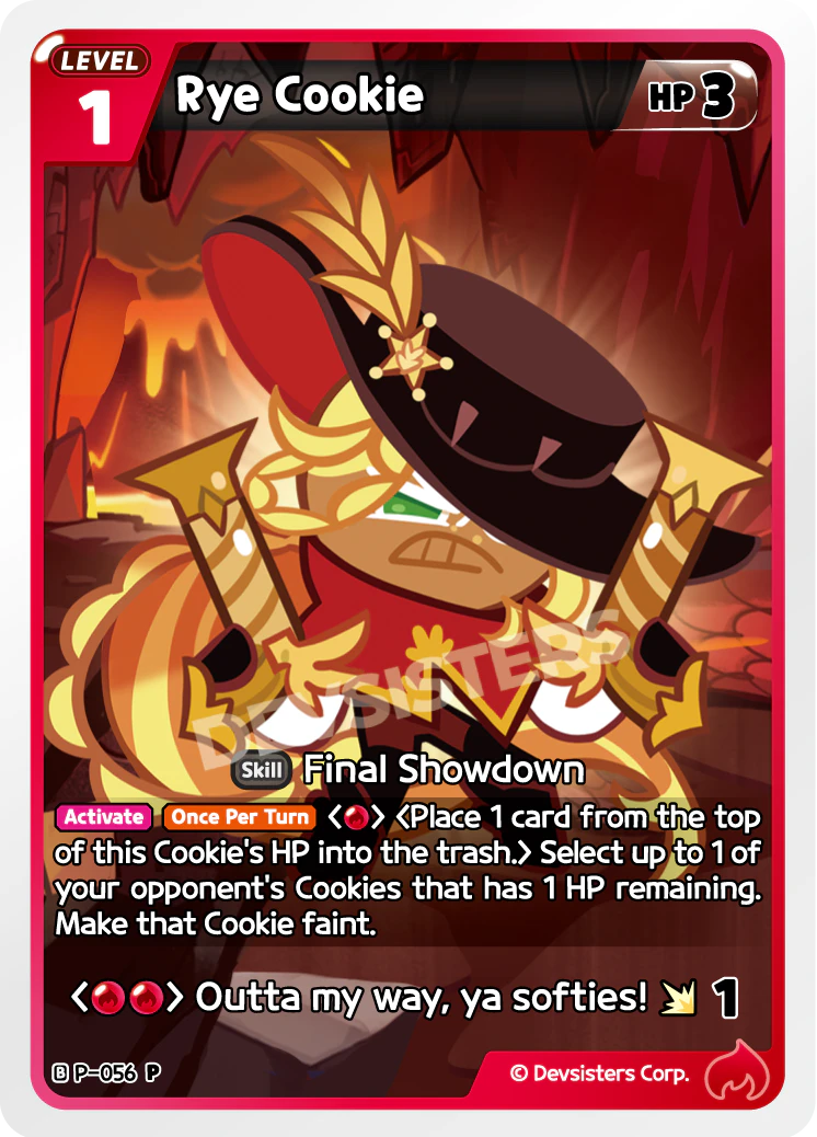 Image for Rye Cookie (P-056) (P) - CookieRun: Braverse TCG