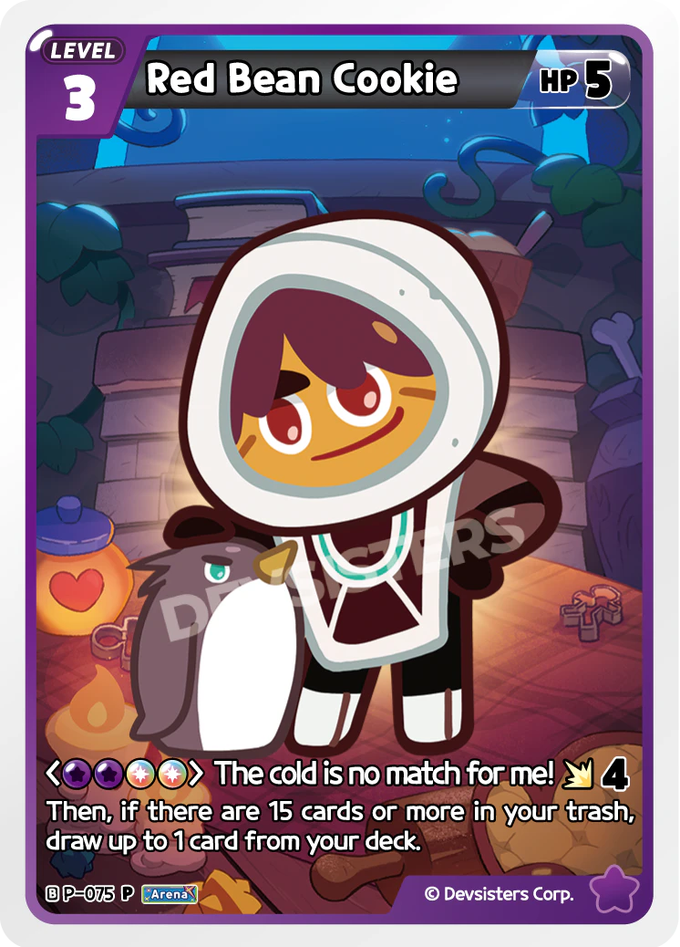 Image for Red Bean Cookie (P-075) (P) - CookieRun: Braverse TCG