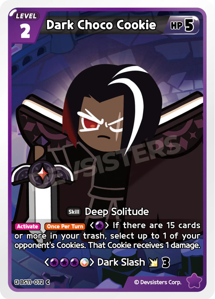 Image for Dark Choco Cookie (BS11-072) (BS11) - CookieRun: Braverse TCG