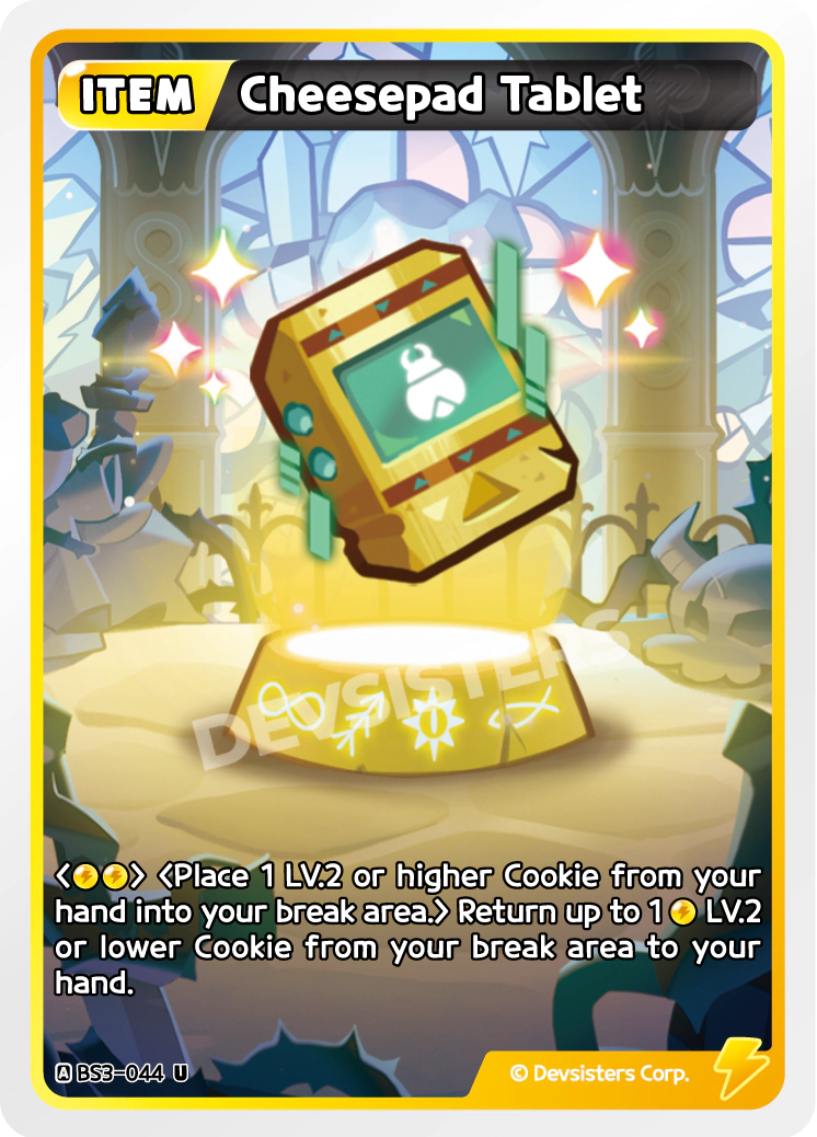 Image for Cheesepad Tablet (BS3-044) (BS3) - CookieRun: Braverse TCG