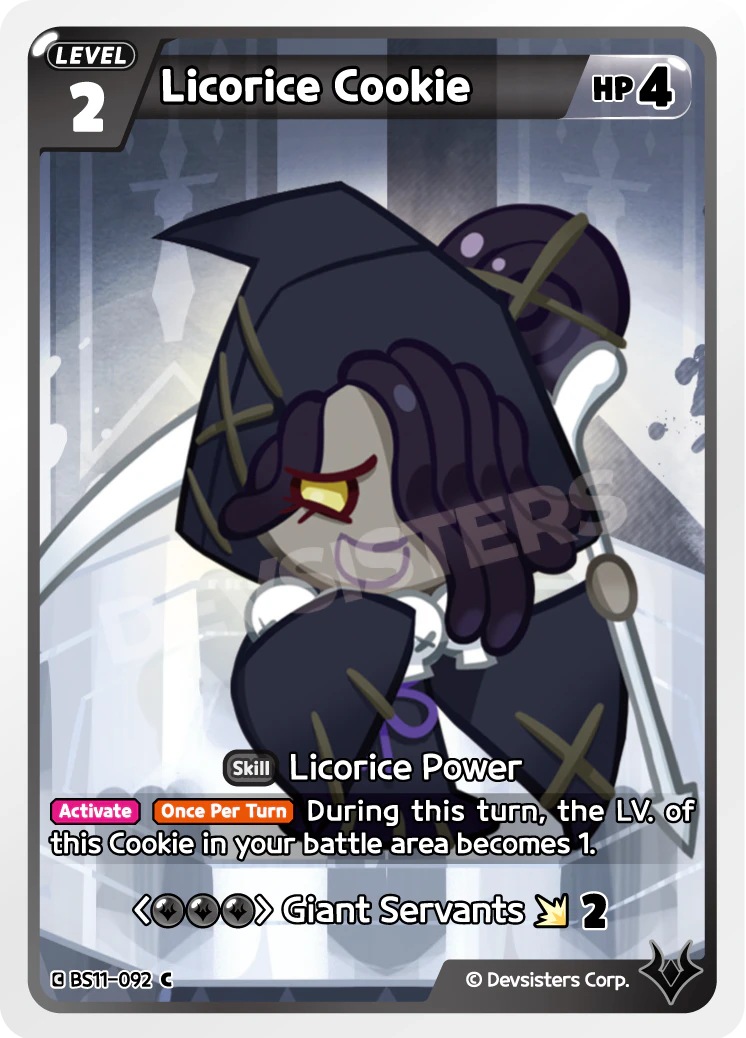 Image for Licorice Cookie (BS11-092) (BS11) - CookieRun: Braverse TCG