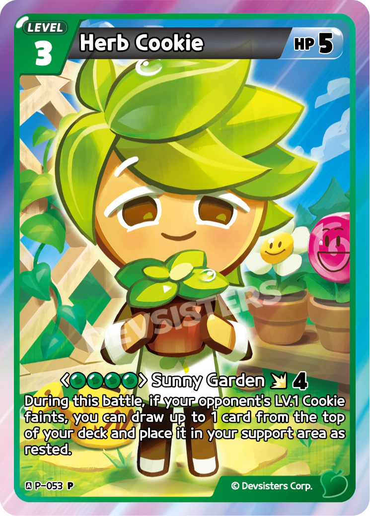 Image for Herb Cookie (P-053) (P) - CookieRun: Braverse TCG