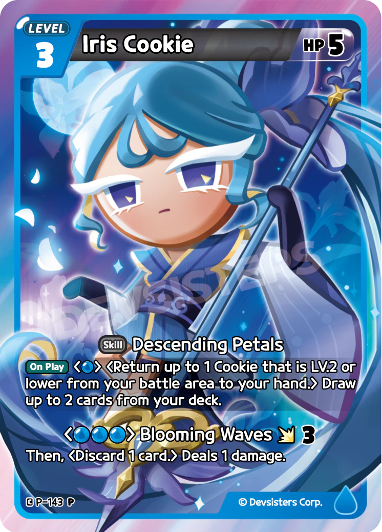 Image for Iris Cookie (P-143) (P) - CookieRun: Braverse TCG