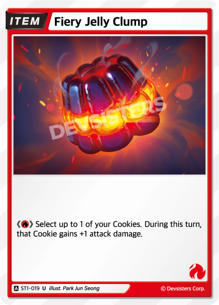 Image for Fiery Jelly Clump (ST1-019) (ST1) - CookieRun: Braverse TCG