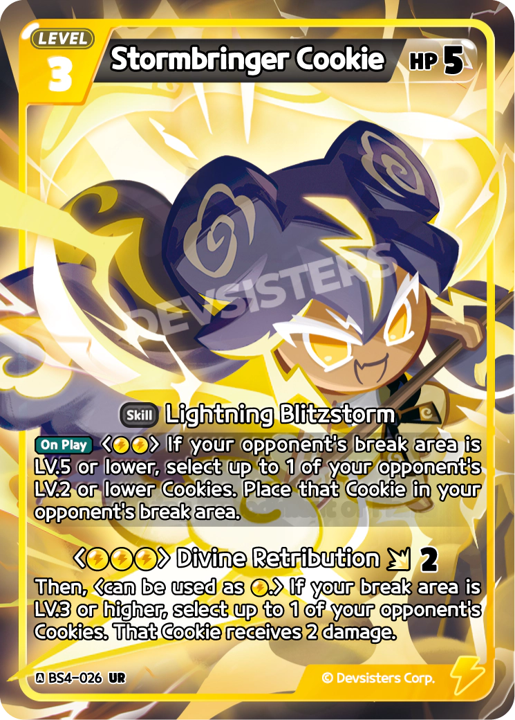 Image for Stormbringer Cookie (BS4-026) (BS4) - CookieRun: Braverse TCG