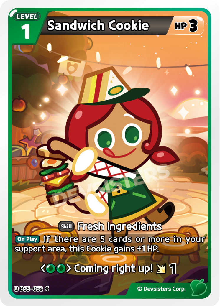 Image for Sandwich Cookie (BS5-052) (BS5) - CookieRun: Braverse TCG